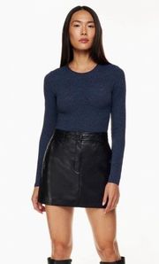 Aritzia Babaton Shapelace Crew Longsleeve Bodysuit