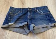 Victoria’s Secret pink blue jean shorts denim