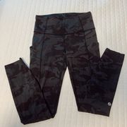 Lululemon Align 25” Black Camo Leggings