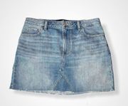 High Rise Denim Skirt