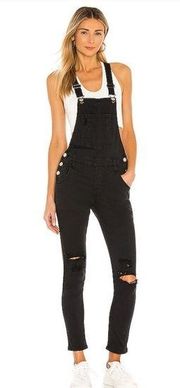 Superdown Gia Denim Overalls in Black