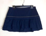 Lucky in love ladies navy blue athletic tennis skort skirt size Large