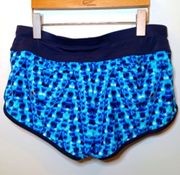 ATHLETE BLUE TIE DYE SWIM WATER SHORTS BUILT IN MESH PANTY LINER M