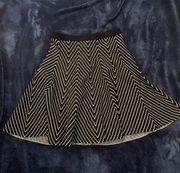 Stretchy Knit Zig Zag Skirt