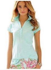 polo in poolside blue, L