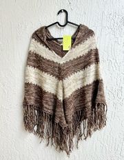 Willow and Clay knit poncho small