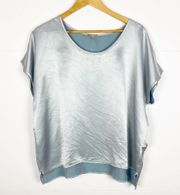 Roxxy All Satin Tee Morning Blue Size Medium