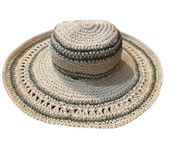 O'Neill Del Mar Paper Straw Wide Brim Floppy Hat