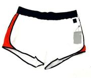 DKNY Sport  Women's Color blocked High Waist Shorts White XL NWT