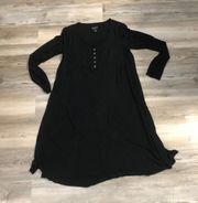 size small black dress, pit to pit is 18, length is 36