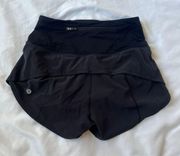 High-Rise Speed Up Short 2.5” Black Size 0