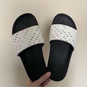 Victoria’s Secret Victoria Sport Black Spell Out Slides Slide on Sandals