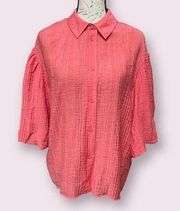 Marc NEW YORK Balloon Sleeves Women Top Blouse Size Small NWT OVERSIZED