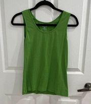 Studio Works Tank Tops Green  Petite Medium