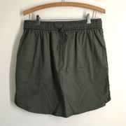 Sundry for Evereve Sunday Skirt Drawstring Waist Green size M (2) NEW