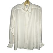 Vintage Evan Picone Polyester Blouse with Padded Shoulders