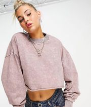 Collusion Cropped Sweatshirt