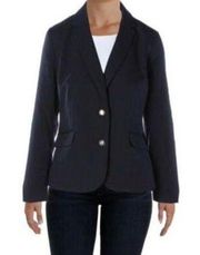 Charter Club Blue Blazer Size 8 Womens Business Ca