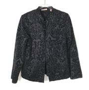 Marsh Landing | Vintage Black Floral Jacquard Jacket