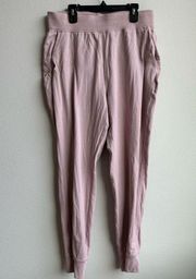 Lululemon LA Warm Down High-Rise Jogger Mink Berry Cotton Terry Size 8? 10?