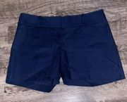 Navy Women’s Dress Shorts Medium Tailored Trouser Casual Y2K preppy