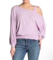 Purple One- Shoulder Sweater