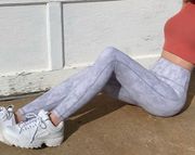 Lilybod White & Gray Leggings XS