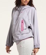 Gray/Hot Pink Hooded Sweater ( S )