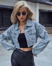 cropped Jean Jacket