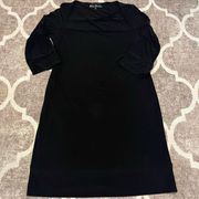 Ellen parker size medium classic black dress 3/4 sleeve