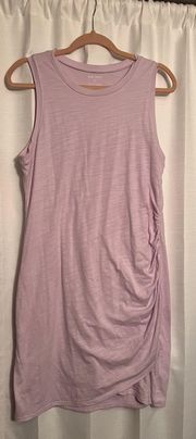 Sleeveless Dress With Side Gather