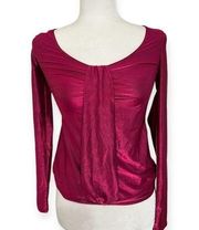 A/X ARMANI EXCHANGE FUCHSIA BLOUSE