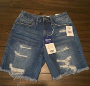 Denim Shorts Mid Rise