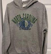 Gildan  grey North Carolina hoodie sweatshirt size medium