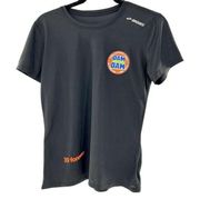 BROOKS Women's "Dam to Dam" 39 Forever Black Athletic RunningT- Shirt Sz M