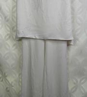 White House Black Market Strapless Popover Tunic Jumpsuit Size 00 NWT Flawed!