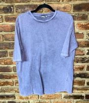 ASOS Design Purple Distressed Short Sleeve Oversized T-Shirt Women's Size US 2