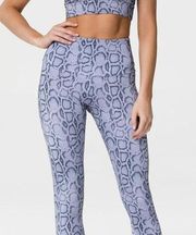 ONZIE HIGH RISE MIDI LEGGING - LAVENDER COBRA