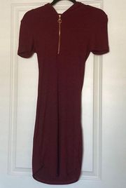 Burgundy Hoodie Dress