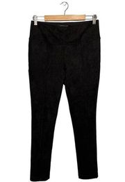 Andrew Marc Womens Super Soft Stretch Faux Suede Pull On Pants Black S