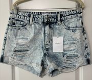 KanCan USA Kancan Acid Wash Denim Jean Shorts Size 9/28 New