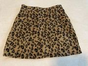 Cheetah Print Mini Skirt