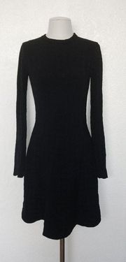 A.L.C. Schultz Basket Weave Knit Fit Sweater Dress