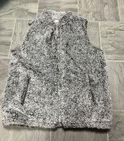 Gray fuzzy Vest