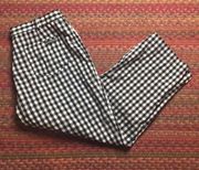 VINTAGE GINGHAM PLAID CROP PANTS