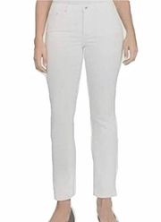 Ella Moss NWT White High Rise Slim Straight