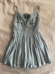 Blue Flowy Romper