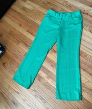 Lexie Fit Teal Colorful Bright Neon Pop Funky Indie Straight Trousers Chinos Casual Dress Pants Work wide Flare