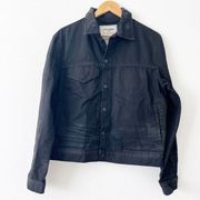 Zadig & Voltaire Black Distressed Denim Kravis Jacket