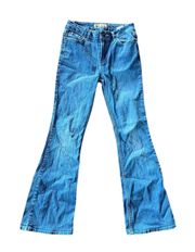 Vintage y2k . Low Rise Blue Jeans with Embroidery 🔥